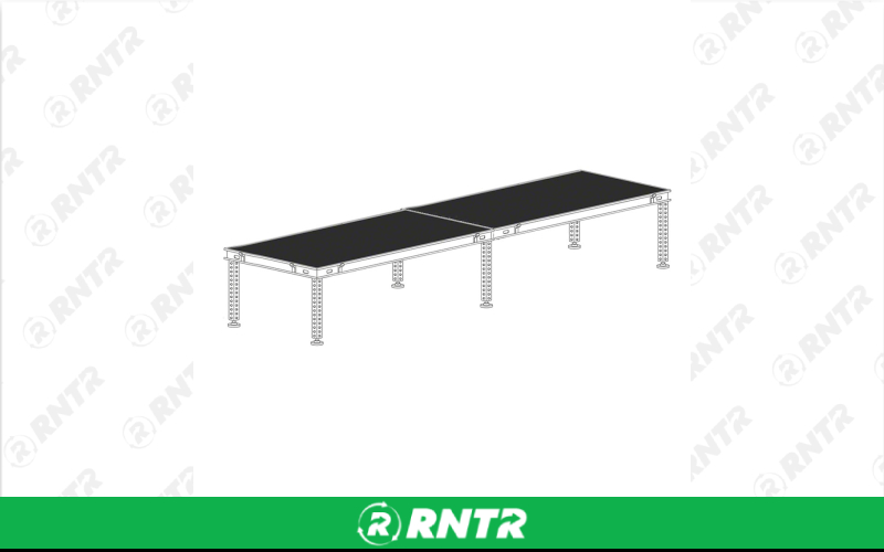 Generic 4' x 16' Stage (Inside/Outside) – For rent in indianapolis, indiana – Ace Party Rental | RNTR.com – Image 1