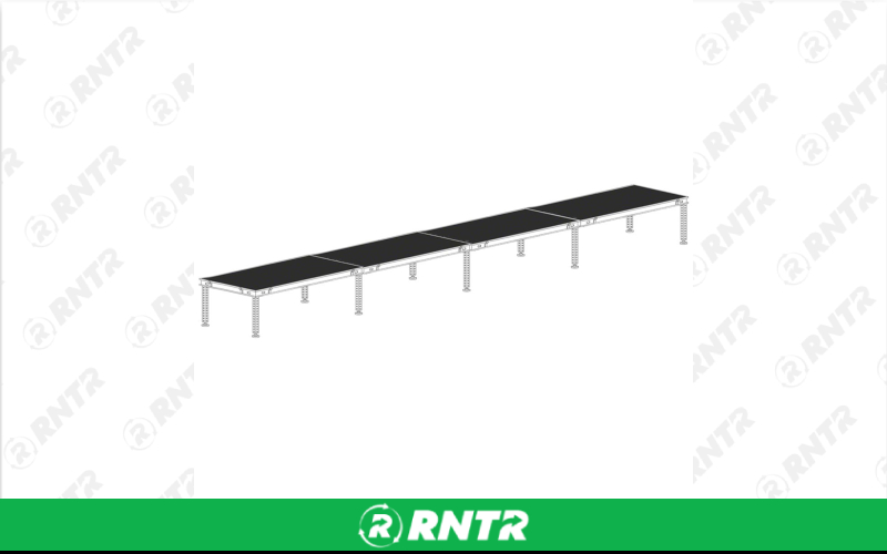 Generic 4' x 32' Stage (Inside/Outside) – For rent in indianapolis, indiana – Ace Party Rental | RNTR.com – Image 1