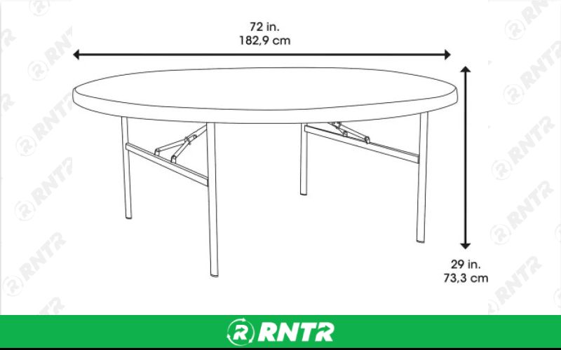 Generic 72 Round Table – For rent in indianapolis, indiana – Ace Party Rental | RNTR.com – Image 1