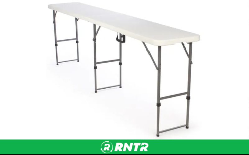 Generic 8.5' Folding Table - Height Adjustable – For rent in salt-lake-city, utah – All CIty Event Rentals | RNTR.com – Image 1