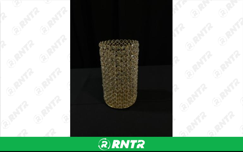 Generic 9.5 Crystal Cylinder (Gold) – For rent in indianapolis, indiana – Ace Party Rental | RNTR.com – Image 1
