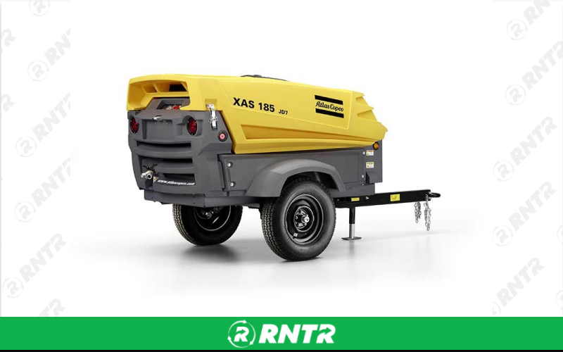Atlas Copco Air Compressor - Atlas Copco 185 CFM (#14 Tex) – For rent in bridgeton, new-jersey – South Jersey Equipment Rentals, LLC | RNTR.com – Image 1