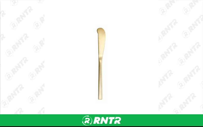 Generic Arezzo Butter Knife (Brushed Gold) – For rent in indianapolis, indiana – Ace Party Rental | RNTR.com – Image 1