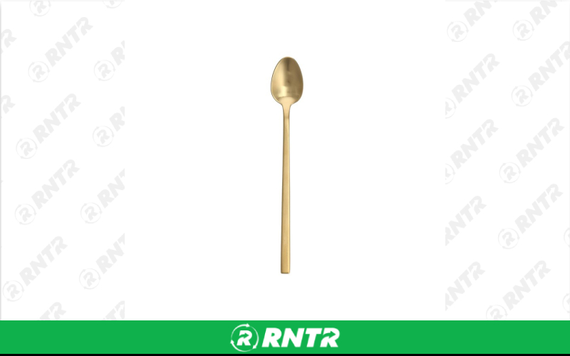Generic Arezzo Iced Tea Spoon* (Brushed Gold) – For rent in indianapolis, indiana – Ace Party Rental | RNTR.com – Image 1