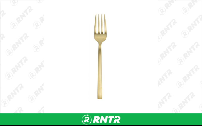 Generic Arezzo Serving Fork* (Brushed Gold) – For rent in indianapolis, indiana – Ace Party Rental | RNTR.com – Image 1
