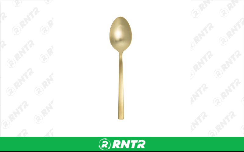 Generic Arezzo Serving Spoon* (Brushed Gold) – For rent in indianapolis, indiana – Ace Party Rental | RNTR.com – Image 1