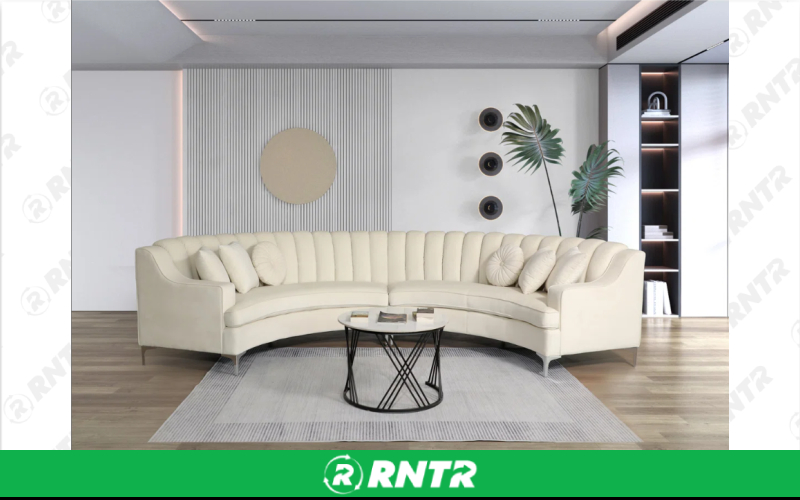 Generic Banquette Velvet (Ivory) (2 Piece Round) – For rent in Indianapolis, Indiana – Ace Party Rental | RNTR.com – Image 3 of 3