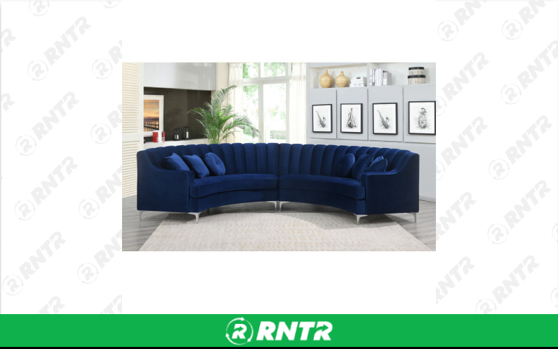 Generic Banquette Velvet (Navy)  (2 Piece Round) – For rent in indianapolis, indiana – Ace Party Rental | RNTR.com – Image 1