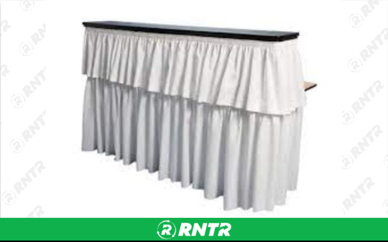 Generic Bar Skirt 43X 96 White – For rent in fort-madison, iowa – Complete Rental | RNTR.com – Image 1