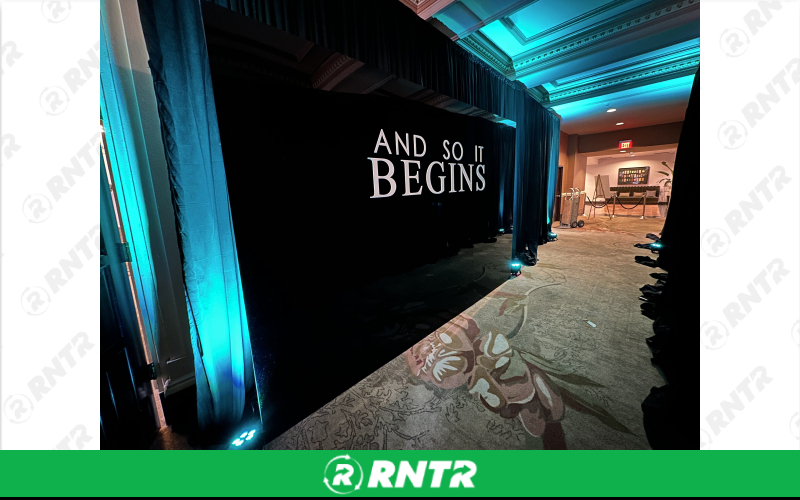 Generic Black Acrylic Wall 8'x12' – For rent in indianapolis, indiana – Ace Party Rental | RNTR.com – Image 1