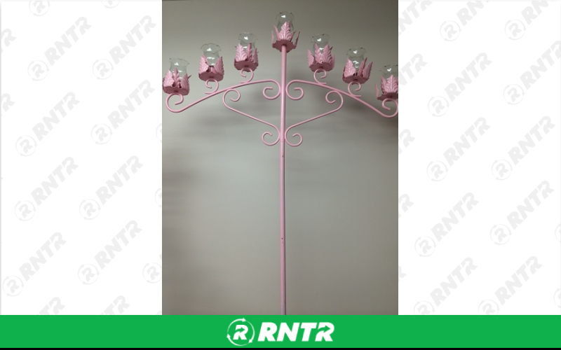 Generic Candelabra Pink 7-Light (pair) – For rent in Fort Madison, Iowa – Complete Rental | RNTR.com – Image 2 of 3