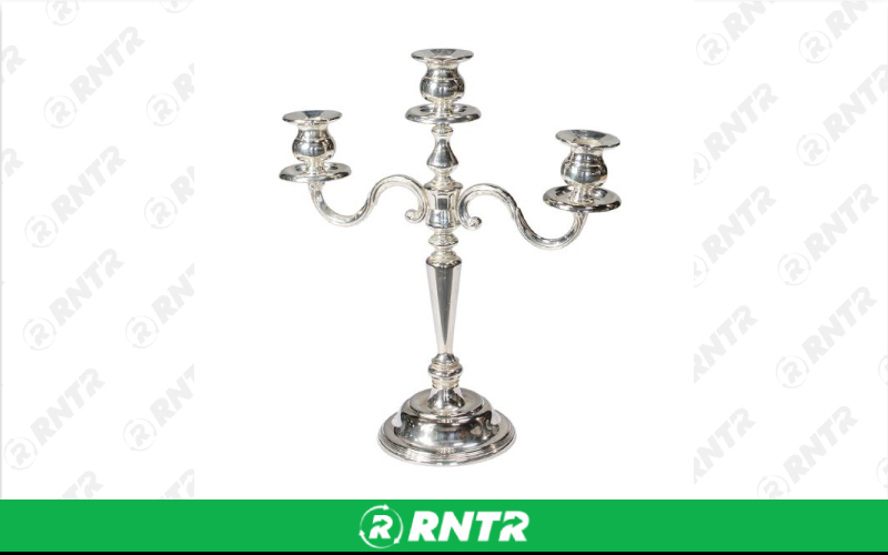 Generic Candelabra Silver 3-Light Table – For rent in fort-madison, iowa – Complete Rental | RNTR.com – Image 1