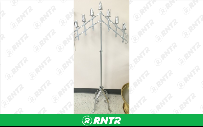 Generic Candelabra Silver 7-Light Adj (pair) – For rent in fort-madison, iowa – Complete Rental | RNTR.com – Image 1