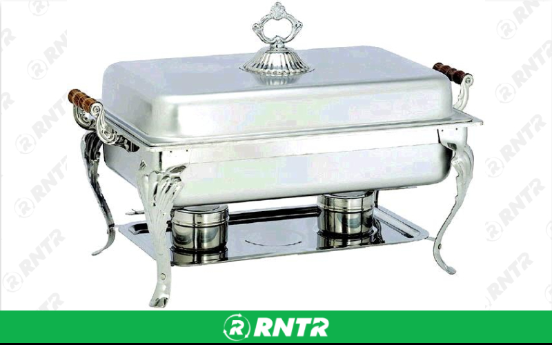 Generic Chafing Unit -  Decorative Wood Handle 8qt – For rent in fort-madison, iowa – Complete Rental | RNTR.com – Image 1