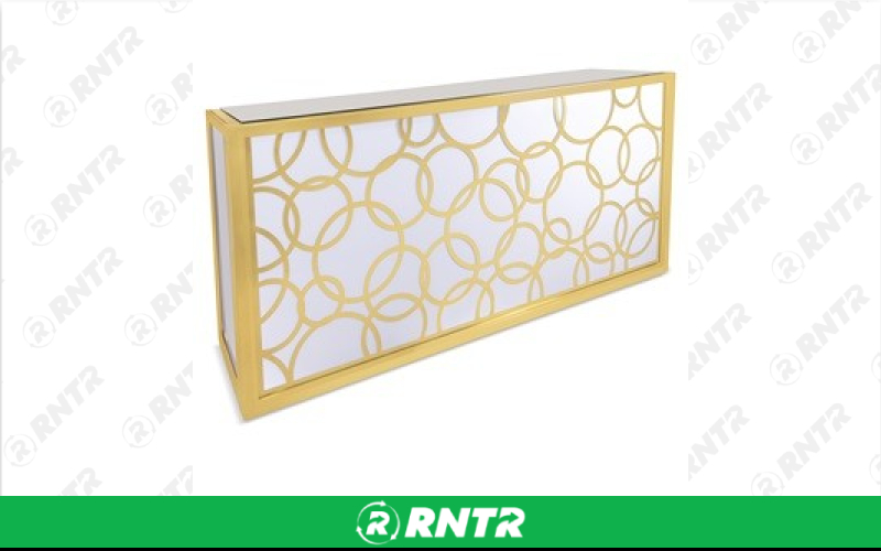 Generic Circle Bar - Gold – For rent in south-hackensack, new-jersey – Rentastic Party Rental | RNTR.com – Image 1