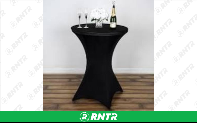 Generic Cocktail Table Covers - Black – For rent in fort-madison, iowa – Complete Rental | RNTR.com – Image 1