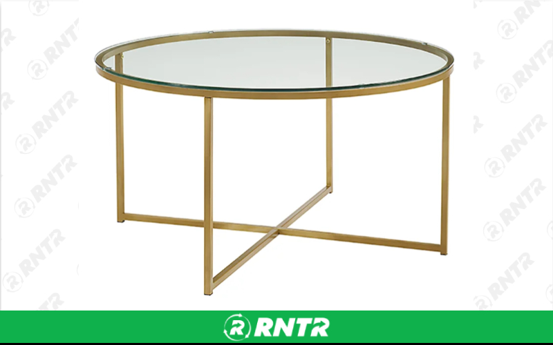 Generic Crawford Coffee Table (Gold) – For rent in indianapolis, indiana – Ace Party Rental | RNTR.com – Image 1