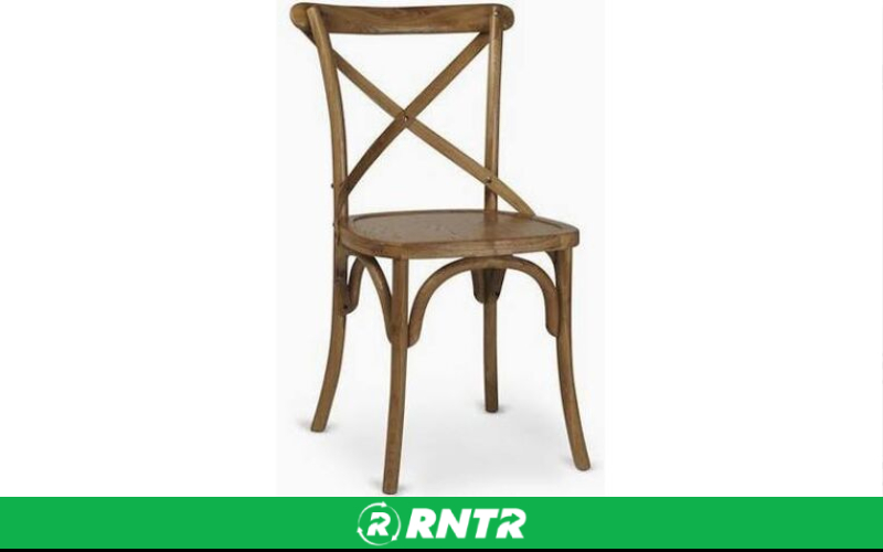 Generic Dark Wood Crossback Chair – For rent in salt-lake-city, utah – All CIty Event Rentals | RNTR.com – Image 1