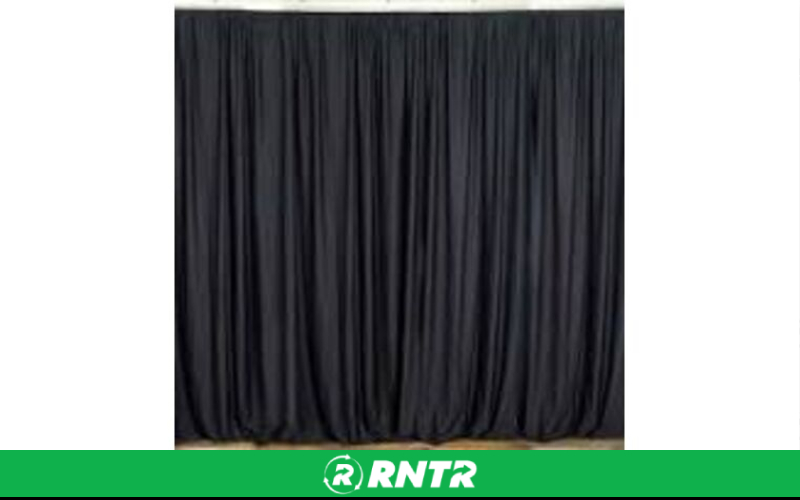 Generic Drape - Black -  Heavy – For rent in salt-lake-city, utah – All CIty Event Rentals | RNTR.com – Image 1