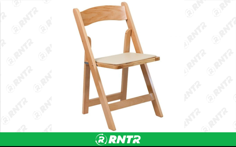 Generic Garden Folding Chair - Natural – For rent in south-hackensack, new-jersey – Rentastic Party Rental | RNTR.com – Image 1