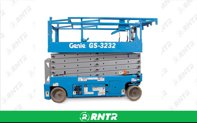 Genie GENIE GS-3232 ELECTRIC SCISSOR LIFT – For rent in plainfield, illinois – Five Star Equipment Rental & Supply | RNTR.com – Image 1