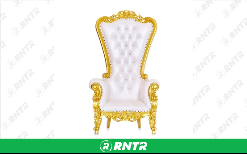 Generic Gold Single Seater Bridal Chair – For rent in south-hackensack, new-jersey – Rentastic Party Rental | RNTR.com – Image 1