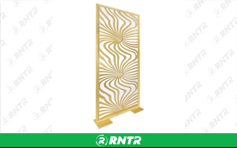 Generic Gold Wave Panel - Room Divider – For rent in south-hackensack, new-jersey – Rentastic Party Rental | RNTR.com – Image 1