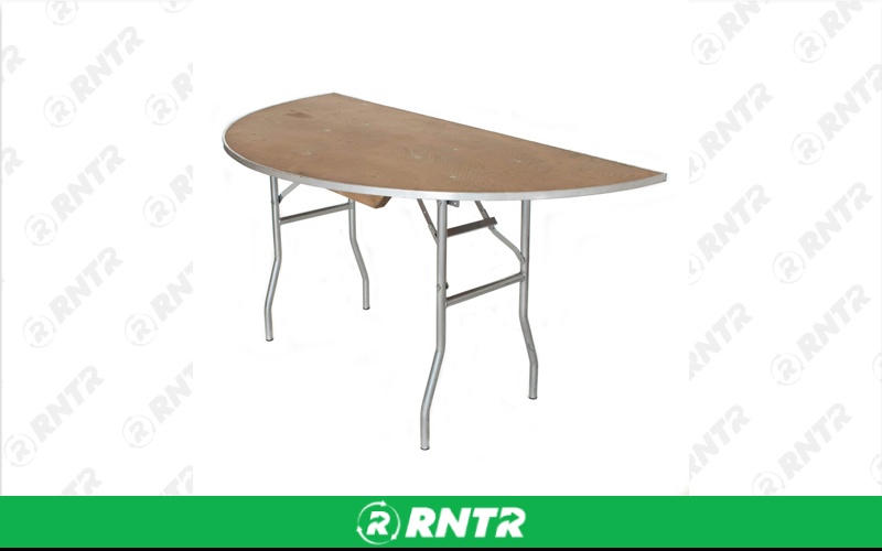 Generic Half Round Table - 60 – For rent in south-hackensack, new-jersey – Rentastic Party Rental | RNTR.com – Image 1