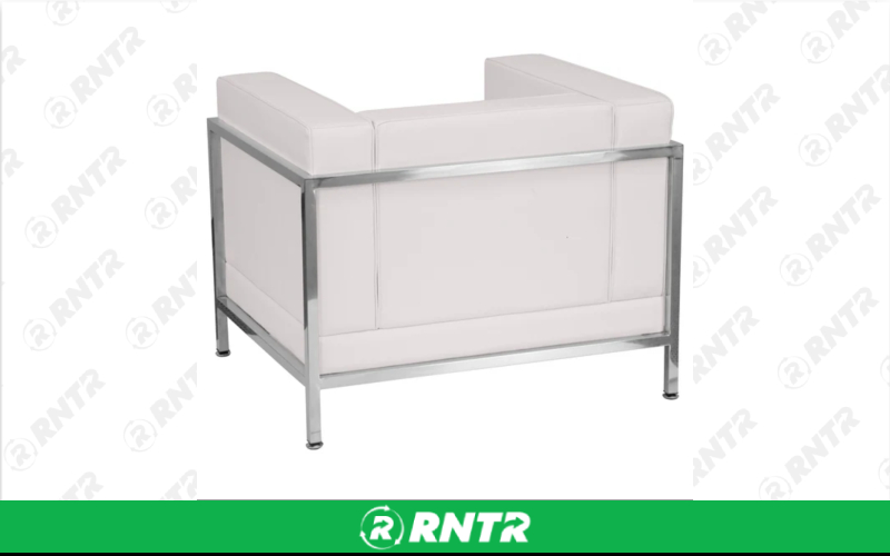Generic Hercules Leather Chair (White) – For rent in indianapolis, indiana – Ace Party Rental | RNTR.com – Image 1