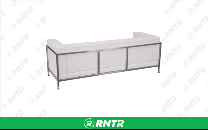 Generic Hercules Leather Sofa (White) – For rent in Indianapolis, Indiana – Ace Party Rental | RNTR.com – Image 2 of 2