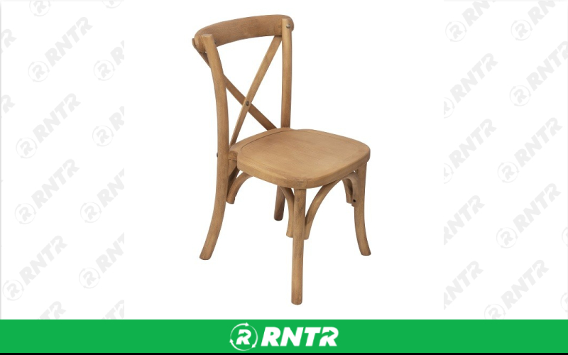Generic Kids X Back Chair - Light Brown – For rent in south-hackensack, new-jersey – Rentastic Party Rental | RNTR.com – Image 1