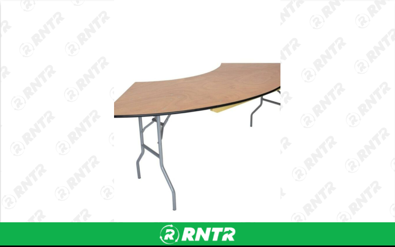 Generic Large Serpentine Table 1/4 Round 30×60 – For rent in south-hackensack, new-jersey – Rentastic Party Rental | RNTR.com – Image 1