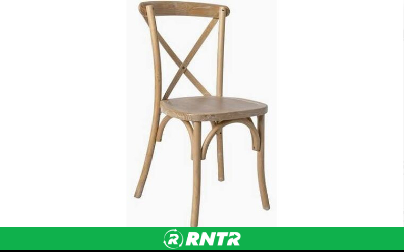Generic Light Wood Crossback Chair – For rent in salt-lake-city, utah – All CIty Event Rentals | RNTR.com – Image 1