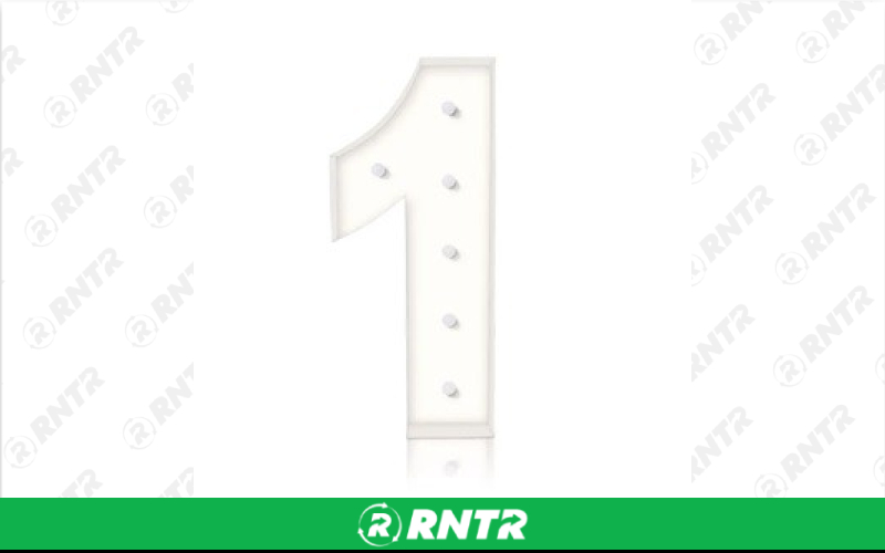 Generic Lighted Marquee Numbers - 1 – For rent in south-hackensack, new-jersey – Rentastic Party Rental | RNTR.com – Image 1