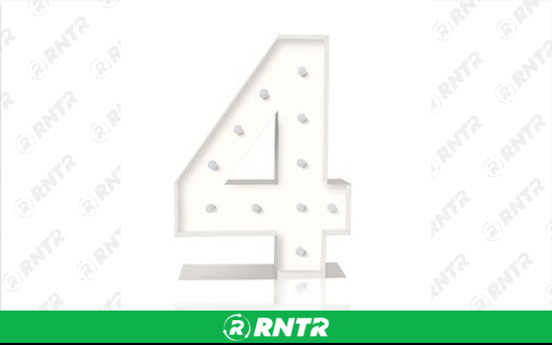 Generic Lighted Marquee Numbers - 4 – For rent in south-hackensack, new-jersey – Rentastic Party Rental | RNTR.com – Image 1