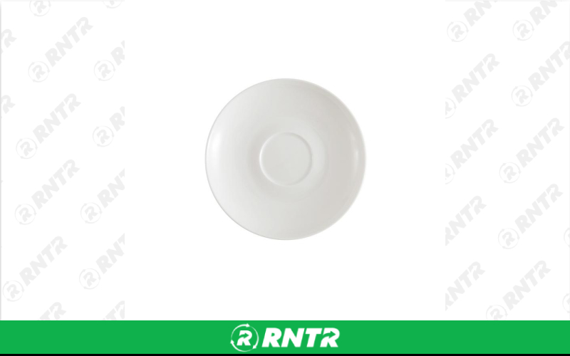 Generic Lilly Coffee Saucer (White) – For rent in indianapolis, indiana – Ace Party Rental | RNTR.com – Image 1