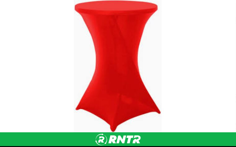 Generic Linen -  Cocktail Table - Red Spandex – For rent in salt-lake-city, utah – All CIty Event Rentals | RNTR.com – Image 1