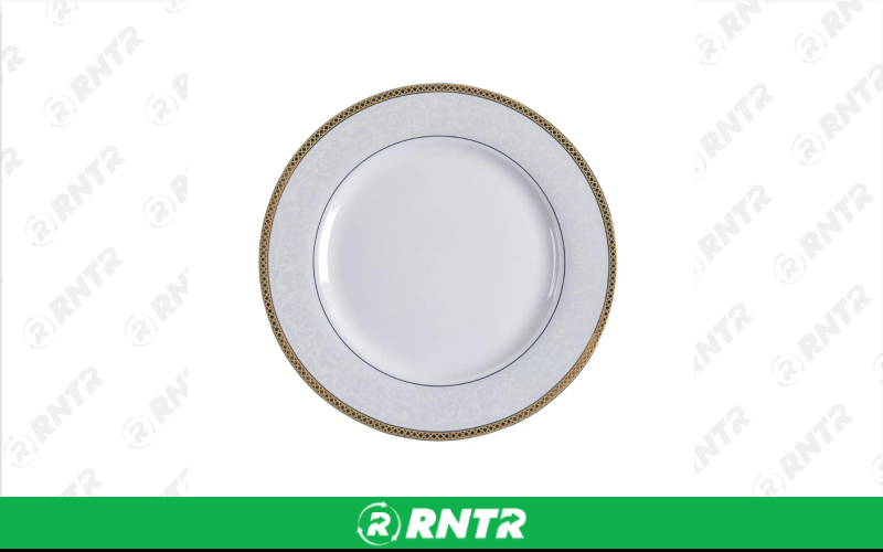 Generic Madison 7.5 Salad Plate (White/Gold) – For rent in indianapolis, indiana – Ace Party Rental | RNTR.com – Image 1