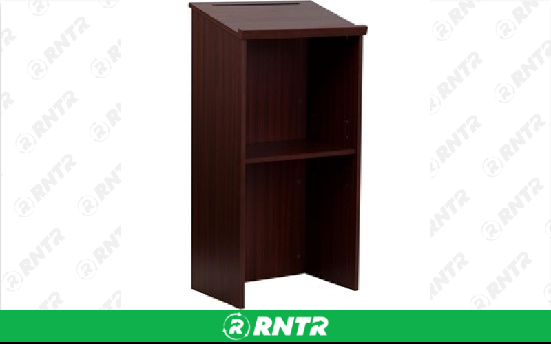 Generic Mahogany Podium – For rent in South Hackensack, New Jersey – Rentastic Party Rental | RNTR.com – Image 2 of 2