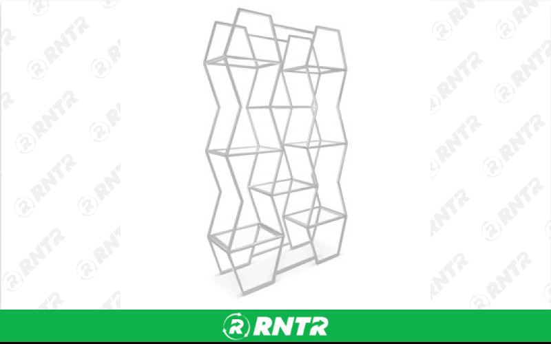 Generic Modern Hex Display - Silver – For rent in south-hackensack, new-jersey – Rentastic Party Rental | RNTR.com – Image 1