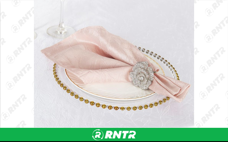 Generic Napkin Crushed (Blush) – For rent in indianapolis, indiana – Ace Party Rental | RNTR.com – Image 1