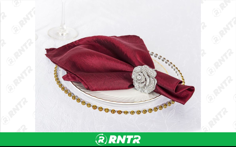 Generic Napkin (Crushed Burgundy) – For rent in indianapolis, indiana – Ace Party Rental | RNTR.com – Image 1