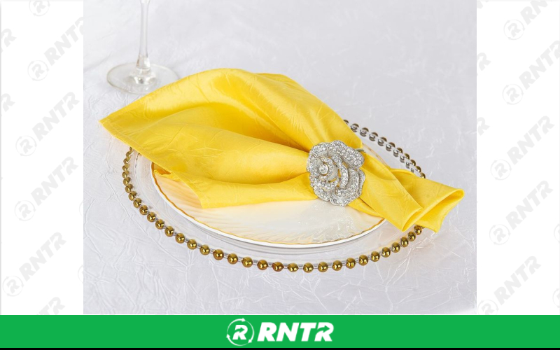Generic Napkin Crushed (Canary Yellow) – For rent in indianapolis, indiana – Ace Party Rental | RNTR.com – Image 1