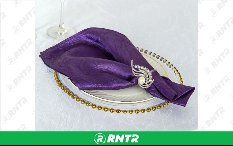 Generic Napkin Crushed (Eggplant) – For rent in indianapolis, indiana – Ace Party Rental | RNTR.com – Image 1