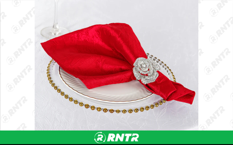 Generic Napkin Crushed (Red) – For rent in indianapolis, indiana – Ace Party Rental | RNTR.com – Image 1