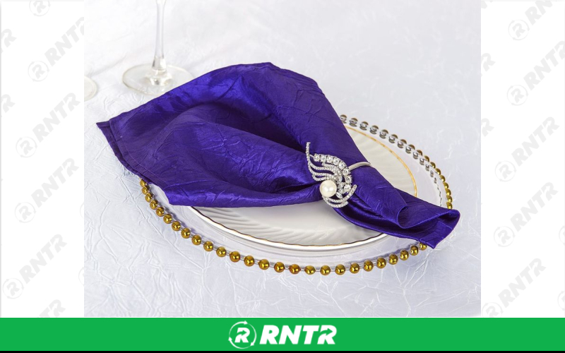 Generic Napkin Crushed (Regency Purple) – For rent in indianapolis, indiana – Ace Party Rental | RNTR.com – Image 1