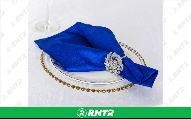 Generic Napkin Crushed (Royal Blue) – For rent in indianapolis, indiana – Ace Party Rental | RNTR.com – Image 1