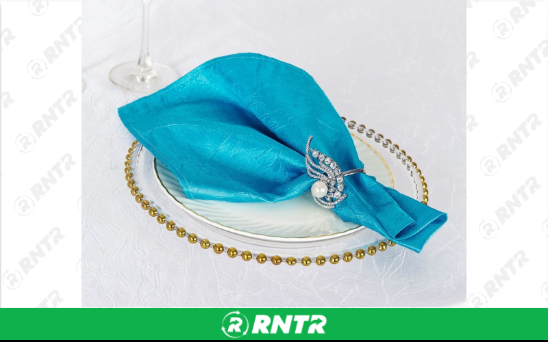 Generic Napkin Crushed (Turquoise) – For rent in indianapolis, indiana – Ace Party Rental | RNTR.com – Image 1