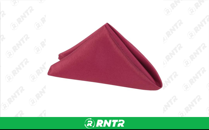 Generic Napkin Polyester (Burgundy) – For rent in indianapolis, indiana – Ace Party Rental | RNTR.com – Image 1