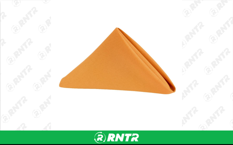 Generic Napkin Polyester (Burnt Orange) – For rent in indianapolis, indiana – Ace Party Rental | RNTR.com – Image 1